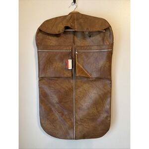 Vintage American Tourister Luggage Garment Suit Bag Brown Travel Carry On